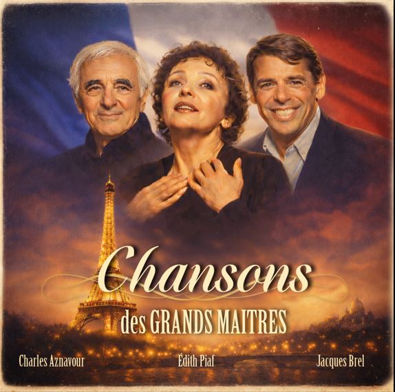 Edith Piaf, Charles Aznavour, Jacques Brel