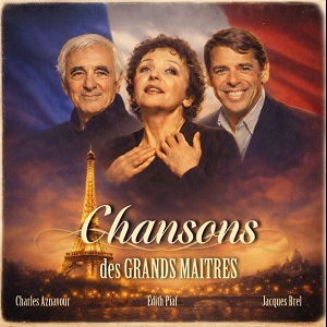 Edith Piaf, Charles Aznavour, Jacques Brel
